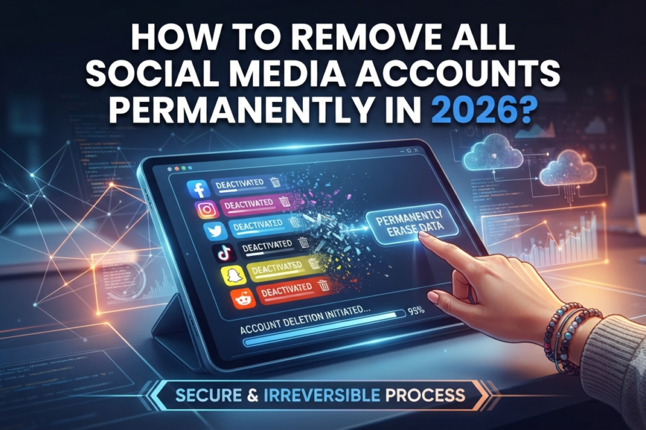 How to Remove All Social Media Accounts Permanently in 2026?