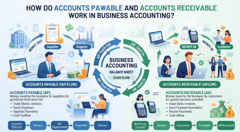 How Do Accounts Payable and Accounts Receivable Work in Business Accounting?