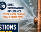 Does Homeowners Insurance Cover Water Damage From a Burst Pipe?