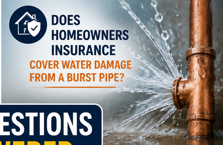 Does Homeowners Insurance Cover Water Damage From a Burst Pipe?