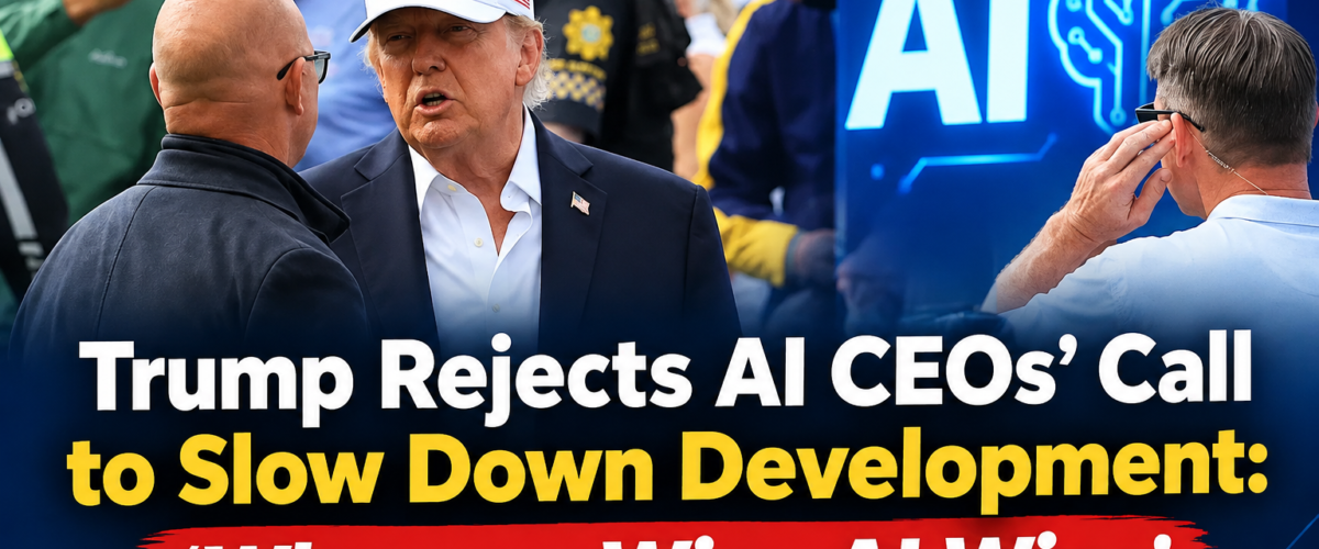 Trump Rejects AI CEOs’ Call to Slow Down Development: ‘Whoever Wins AI Wins’