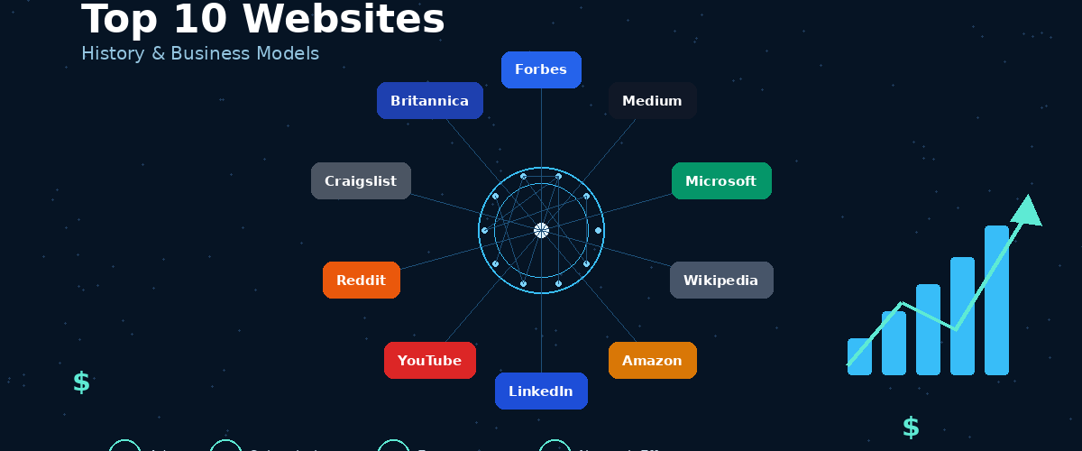 Top 10 Websites: Their History and How They Actually Make Money
